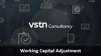 VSTN Consultancy banner showing the logo with the caption 'Working Capital Adjustment'.